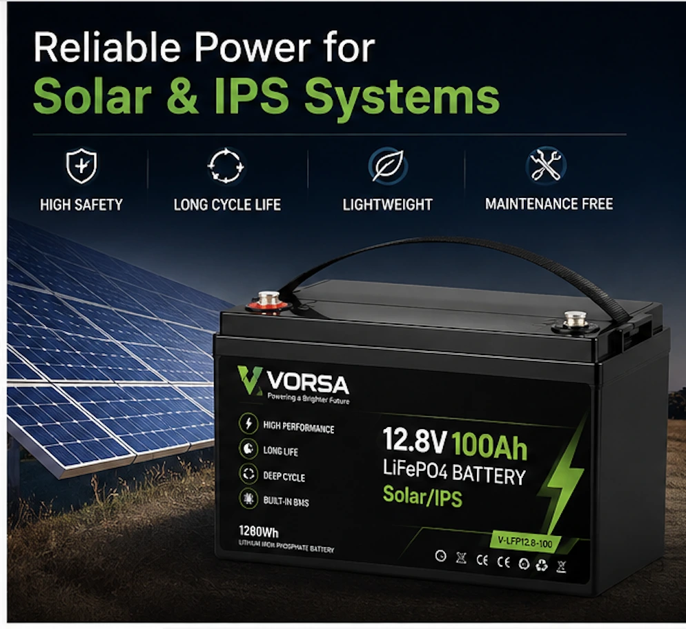 12.8V 100Ah Solar/IPS